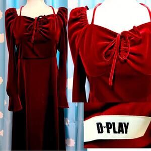 DPlay velvet medieval midi dress- fits like M